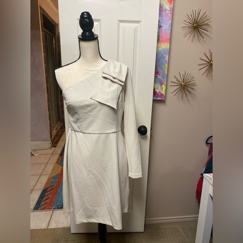 Donna Morgan ivory cocktail dress